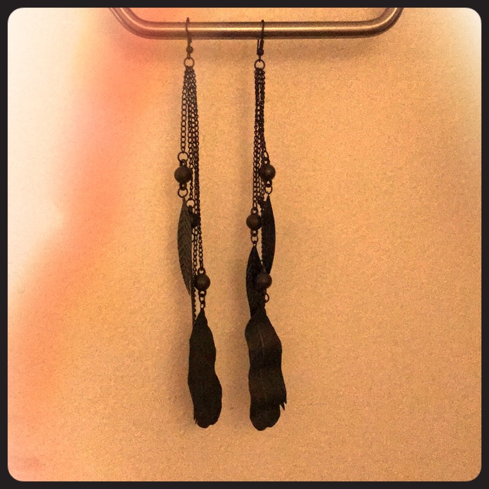 Feather earrings